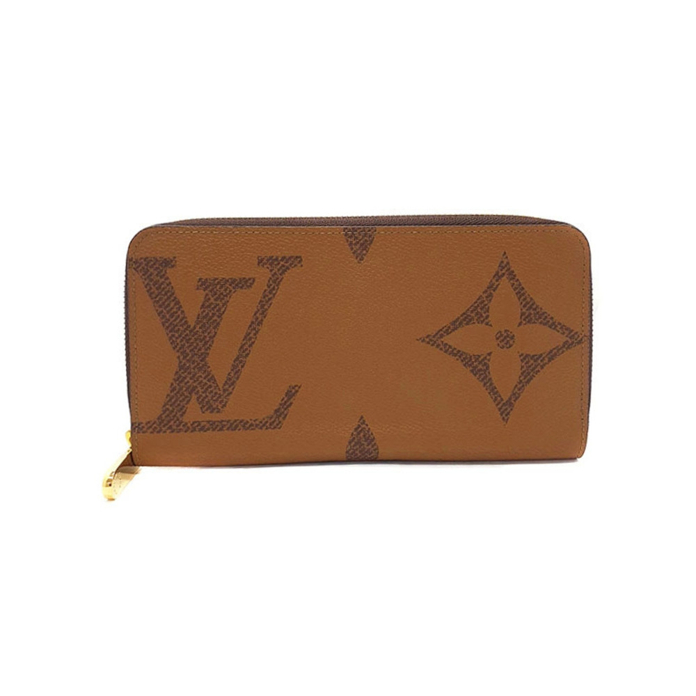 Louis Vuitton Giant Monogram Reverse Zippy Wallet Round Zipper Long